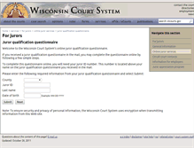 Tablet Screenshot of jury.wicourts.gov
